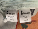 童泰（TONGTAI）嬰兒短袖包屁衣夏季純棉寶寶連體衣爬服三角哈衣提花綠色66cm 曬單實(shí)拍圖
