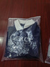 熙世界（sllsky）學(xué)院風(fēng)撞色翻領(lǐng)衛衣長(cháng)袖美式刺繡休閑套頭上衣2025秋新款 學(xué)院藍 M 曬單實(shí)拍圖