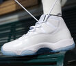 Jordan男休閑鞋喬丹AJ11 JORDAN 11高幫運(yùn)動鞋CT8012-104白藍(lán)42.5 曬單實(shí)拍圖