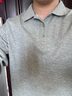 馬登工裝 純色polo領(lǐng)紐扣衛(wèi)衣男長(zhǎng)袖T恤商務(wù)休閑上衣秋季百搭打底衫 灰色 L 曬單實(shí)拍圖