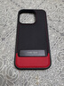 cancel 高端皮質(zhì)15Pro適用iPhone14Promax蘋果13手機殼12多功能支架保護 黑紅 iPhone15Pro 曬單實拍圖