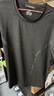 羅蒙短袖t恤男士夏季寬松休閑冰絲感打底衫速干衣服爸爸裝YK03黑色XL 曬單實(shí)拍圖