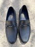 金利來(lái)（Goldlion）男鞋 圓頭套腳豆豆鞋 男士商務(wù)休閑皮鞋 軟皮軟底樂(lè )福鞋 黑色 42 比標準碼皮鞋偏大一碼 曬單實(shí)拍圖