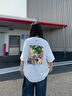 WHIM NASA情侶t恤短袖男美式復(fù)古卡通印花運(yùn)動(dòng)T恤時(shí)尚棉質(zhì)親膚百搭舒適簡(jiǎn)約 墨綠 XL（135-155斤） 曬單實(shí)拍圖