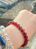 世福星草莓晶水晶手鏈女桃花粉水晶手串旺姻緣本命年情侶禮物送女友閨蜜 深粉-8A收藏級草莓晶6MM 附證書(shū) 曬單實(shí)拍圖