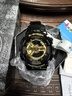 卡西歐（CASIO）手表男GSHOCK學(xué)生考試運動雙顯防水黑金武士大表盤石英電子表禮物 經(jīng)典黑金GA-110GB-1A 曬單實拍圖