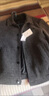 皮爾卡丹（pierre cardin）加厚千鳥(niǎo)格子短款加絨毛呢夾克男士秋冬季中年商務(wù)爸爸男裝外套 灰色 厚款 常規 2XL + 建議體重135-148 曬單實(shí)拍圖