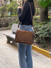 狄梵普意大利輕奢品牌新款女士斜挎包單肩包小方包生日情人節(jié)禮物送女友 深棕色【禮盒裝】 曬單實拍圖