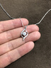 DRSJPT950鉑金項鏈女18K鉆石吊墜白金鎖骨鏈生日送女友老婆情人節(jié)禮物 唯你獨愛吊墜+元寶鏈輕奢款 曬單實拍圖