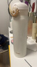 膳魔師（THERMOS）不銹鋼保溫杯316L不銹鋼大容量便攜水杯子可定制生日禮物TCMO系列 象牙白(WH) 500ml 曬單實(shí)拍圖