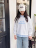 G.DUCKKIDS小黃鴨女童套裝2025新款兒童時(shí)髦春裝洋氣休閑衛(wèi)衣中大童春秋兩件 麻灰色牛仔褲套裝 170 曬單實(shí)拍圖