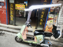 一家有篷電動(dòng)車新款雨棚摩托遮陽傘電瓶車擋雨棚遮雨罩摩托遮雨棚防曬罩 長(zhǎng)款/前透明+頂白+帽檐+后立柱 有后視鏡車型拍（F2Y） 曬單實(shí)拍圖