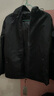 花花公子（PLAYBOY）外套男春秋男士夾克新款連帽茄克衫休閑男裝衣服 黑色 2XL （建議125-145斤） 曬單實(shí)拍圖