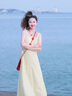 艾美琦美（AIMEIQIMEI）小個子吊帶連衣裙子女裝夏季2025新款鏤空開衫氣質(zhì)套裝兩件套夏天 套裝 M 曬單實拍圖