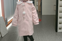 少仕女童毛呢外套洋氣甜美公主風(fēng)加厚大兒童呢子大衣秋冬新款夾棉寬松 甜粉色【單層里襯】 160 曬單實(shí)拍圖