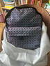 三宅一生（ISSEY MIYAKE）Daypack大容量雙肩包 男女同款背包 啞光菱格書包 經(jīng)典格子包 黑色BB04-AG031-16 曬單實(shí)拍圖
