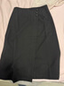 晚白【新品】2025秋款通勤百搭包臀半身裙設計感高腰顯瘦a字半裙 黑色 M 曬單實(shí)拍圖