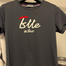 ELLE ACTIVE修身顯瘦T恤女裝夏季時(shí)尚百搭字母純色T恤純高含棉圓領(lǐng)短袖上衣女 藏青色 2XL 曬單實(shí)拍圖