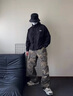 JEEP SPIRIT吉普高檔沖鋒衣外套男春秋季戶(hù)外防水防風(fēng)男士工裝夾克秋冬加絨登 J136黑色【春秋款】 M 推薦105-135斤 曬單實(shí)拍圖
