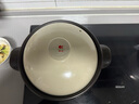 康舒（KANGSHU）砂鍋家用耐高溫陶瓷燉鍋干燒不裂耐熱古沙鍋燉雞燉鴨煲湯瓦鍋湯鍋 黑色2200ML耐熱古砂鍋 曬單實拍圖