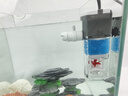 boxtech魚缸四合一過濾器養(yǎng)魚增氧過濾造浪水妖精小魚缸過濾器多功能水泵 四合一渦輪循環(huán)過濾器（中號(hào)） 曬單實(shí)拍圖