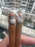 日本進(jìn)口手工木筷可愛(ài)柴犬筷子家用創(chuàng  )意卡通日式尖頭防滑兒童筷子 萌兔 1雙 曬單實(shí)拍圖