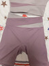范斯蒂克（vansydical）瑜伽服女夏跑步運動(dòng)套裝自帶短袖上衣透氣彈力緊身短褲健身服套裝 漿果紫+奶茶灰兩件套 固定罩杯 L (建議105-115斤) 曬單實(shí)拍圖