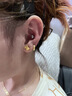 御龍鏡 999足金滿天星耳扣黃金耳圈女士耳環(huán)年輕人耳釘生日禮物送女友 【單只耳扣】金約0.84g-0.94g 曬單實拍圖