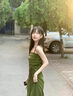 莫代爾茶歇法式吊帶連衣裙女2025夏季新款時(shí)尚氣質(zhì)感收腰顯瘦中長裙 外套+吊帶裙 2XL 曬單實(shí)拍圖