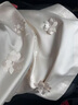 Fabrique白玉山茶絲毛混紡立體珍珠裝飾花連衣裙女春夏新款 白 S 曬單實拍圖