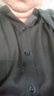 皮爾卡丹（pierre cardin）100桑蠶絲免燙抗皺男秋季彈力長袖襯衫百搭休閑翻領(lǐng)中年透氣襯衣 2006長袖(口袋)黑色 XL 180/96A建議160-175斤 曬單實(shí)拍圖