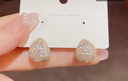 PWL999足銀水滴耳釘女螺絲擰扣養耳洞耳環(huán)2025新款百搭洗睡免摘耳飾 水滴耳釘一對【999足銀】 曬單實(shí)拍圖