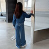 迪士尼女童牛仔套裝春秋款2025新款中大童時(shí)髦休閑夾克外套闊腿褲兩件套 2507-時(shí)尚牛仔套裝-圖片色 150 曬單實(shí)拍圖