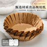 Vinland巴斯克油紙蛋糕模具烘焙芝士四4寸6六8寸活底小工具模型面包紙托 牛皮色8寸免折疊油紙 50張 曬單實(shí)拍圖