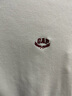 Gap女裝2025夏季新款刺繡logo撞色包邊坑條短袖T恤修身上衣766080 象牙白 L (170/88A) 亞洲尺碼 曬單實(shí)拍圖