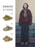 natursun袋鼠鞋拖鞋女夏季2025新款半拖增高穆勒鞋厚底軟底勃肯鞋包頭拖鞋 黃色 36 曬單實(shí)拍圖