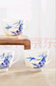 金灶（KAMJOVE）手繪青花茶杯功夫茶品茗杯 陶瓷茶盞喝茶杯青花瓷茶具 KP-Q051【100ml/4杯】 曬單實(shí)拍圖