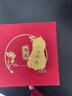 吉財(cái)運(yùn)黃金吊墜男火焰觀音牌掛墜編繩項(xiàng)鏈999足金包銀菩薩佛頭平安無事 包金1.5克總重約28克觀音吊墜 曬單實(shí)拍圖