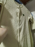 Aengbay昂貝 嬰兒衣服春夏睡衣新生兒空調服長(cháng)袖哈衣爬爬服寶寶連體衣 淺綠色 90cm 曬單實(shí)拍圖