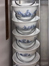 陶溪川景德鎮(zhèn)高溫健康瓷無鉛餐具套裝飯碗面碗盤子釉中彩家用喬遷禮物 深林物語6人食餐具套裝 30頭 曬單實拍圖