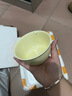 柏登居奶fufu陶瓷碗少女心手把碗勺一人食釉下彩焗飯碗奶油色系餐具套裝 奶油黃餐具 2人食8件手柄碗+手柄盤(pán)+2碗+2勺筷 曬單實(shí)拍圖