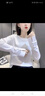 皮爾卡丹歐貨春季中國風(fēng)純棉打底衫女長(cháng)袖百搭顯瘦袖子盤(pán)扣民族風(fēng)T恤上衣 白色 L 115-130斤 曬單實(shí)拍圖