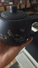 胖東來(lái)同款超市茶壺大號容量紫砂壺大井欄壺彩繪中式陶瓷大泡 鳥(niǎo)語(yǔ)花香井欄壺黑色 401mL(含)-500mL(含) 曬單實(shí)拍圖
