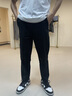 AEMAPE休閑褲男士純棉運動直筒九分褲春夏季新款寬松百搭松緊腰褲子男生 MS-9904黑色 XL 130斤-150斤 曬單實拍圖