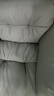 狄普牛皮藝沙發(fā)意式簡約帆船造型奶油云朵1.28米沙發(fā)單人位旗艦?zāi)髂?曬單實拍圖