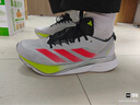 阿迪達(dá)斯 （adidas）男鞋子 秋季新款A(yù)DIZERO BOSTON 波士頓12透氣緩震競(jìng)速跑步鞋 符點(diǎn)灰/亮紅/亮檸檬黃 45 曬單實(shí)拍圖