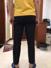 啄木鳥黑色休閑褲男夏季新款彈力冰絲長(zhǎng)褲子男商務(wù)抗皺免燙西裝修身男褲 833黑色 31 曬單實(shí)拍圖
