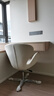 北歐單人休閑沙發(fā)靠背化妝椅電腦旋轉椅洽談會(huì )議椅升降網(wǎng)紅天鵝椅 白色-超纖皮-銀色腳-現貨 曬單實(shí)拍圖