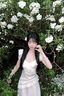 微光里2025夏季新法式初戀少女感方領(lǐng)小飛袖連衣裙海邊度假風(fēng)絕美仙女裙 小飛袖連衣裙純白色M碼80-110斤 曬單實(shí)拍圖