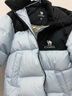 駱駝?dòng)鸾q服女冬季新款熱反射升溫保暖加厚連帽面包服短款外套 734CA6B605B4幻影黑/以太藍(lán) 有袖標(biāo) XL 曬單實(shí)拍圖